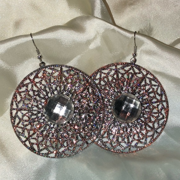 Big & Fun Christmas earrings bling NEW - Picture 5 of 8